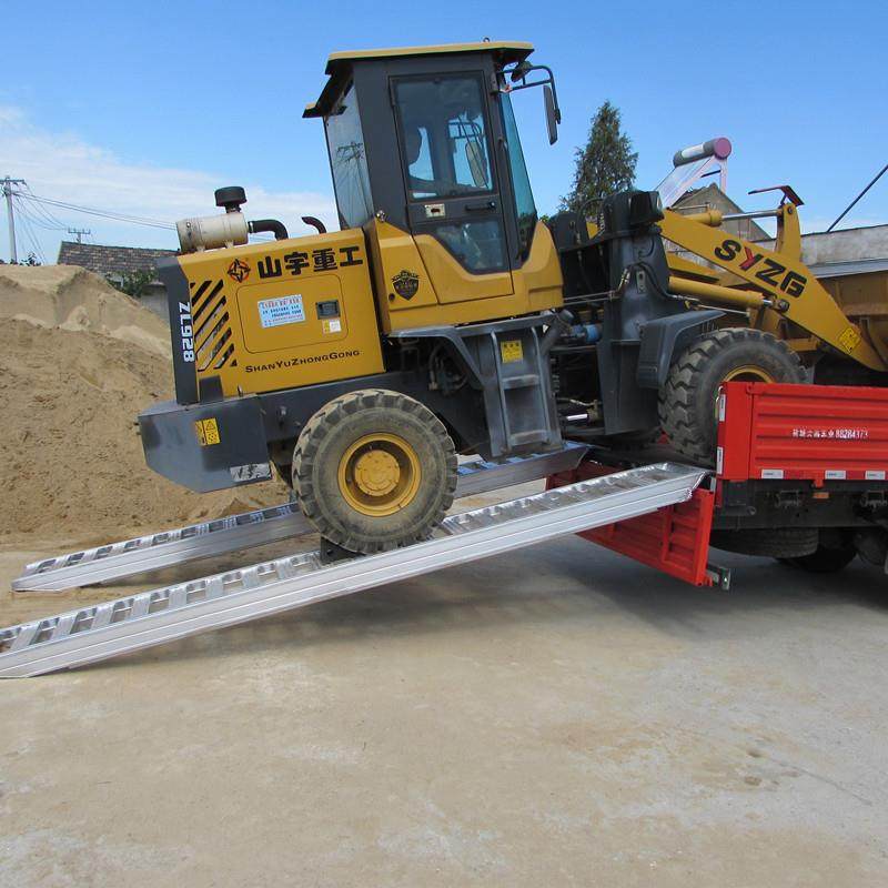 钻探机铝合金坡道加强型铝合金梯田上车铲车挖机梯田坡道机械