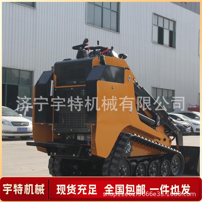 履带式滑移铲车380柴油小铲车抓草机多功能建筑工地装载机