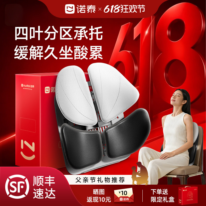 诺泰护腰部支撑靠垫久坐神器办公室人体工学坐姿椅汽车腰靠礼物