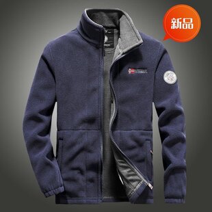 加绒加厚挪威棉服保暖抗寒夹克外套款双层厚款立领绒棉衣棉袄