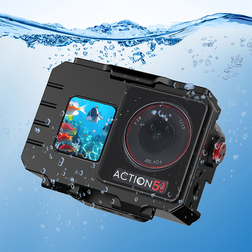 飞超 适用大疆action5 Pro/4/3运动相机深海防水壳