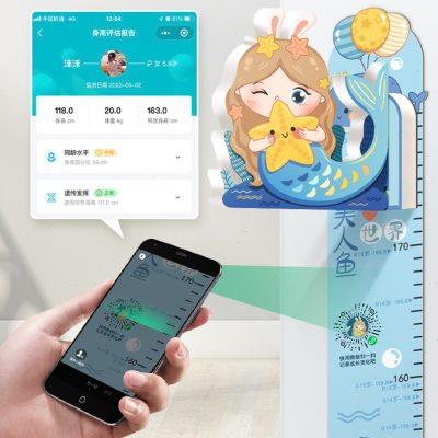 3d立体身高贴儿童房间墙面装饰记录测量仪墙纸磁性可移除不伤墙画