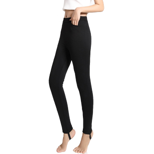 阿雪专柜同款羊毛裤加厚女外穿修身显瘦打底保暖棉裤045 尺码偏小