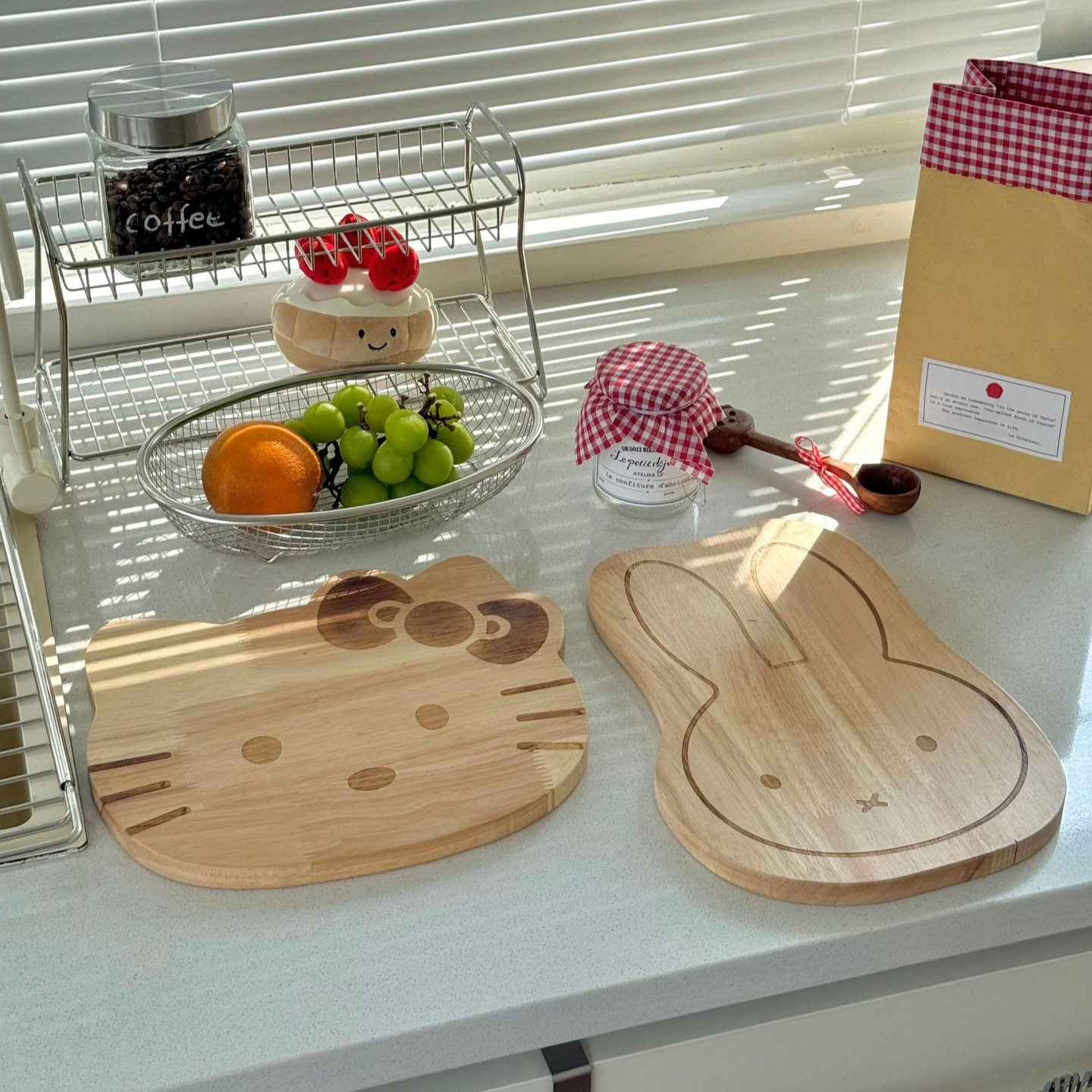 CandyNia 猫咪兔子切菜板砧板家用小案板厨房面板切橡胶木菜板,厨房/烹饪用具,砧板/菜板,淘宝优惠券,粉丝福利购,淘宝优惠卷