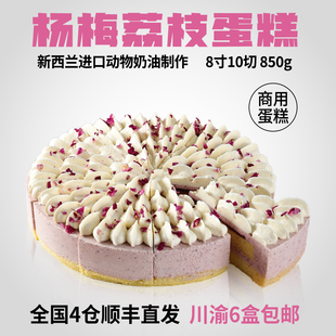 蓓听杨梅荔枝蛋糕冷冻动物奶油西餐厅咖啡馆商用慕斯甜品半成品