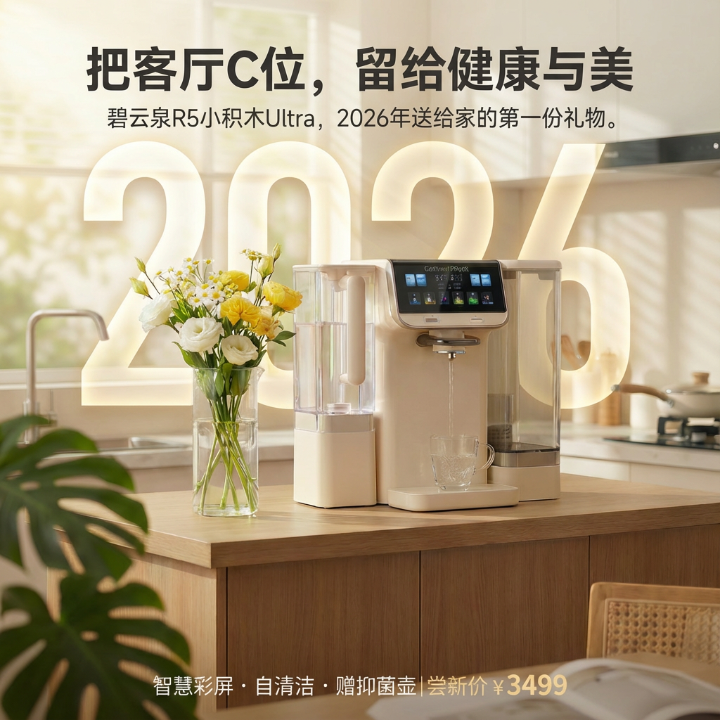 碧云泉R5小积木ultra台式家用净水机2026年全新升级模块化饮水机