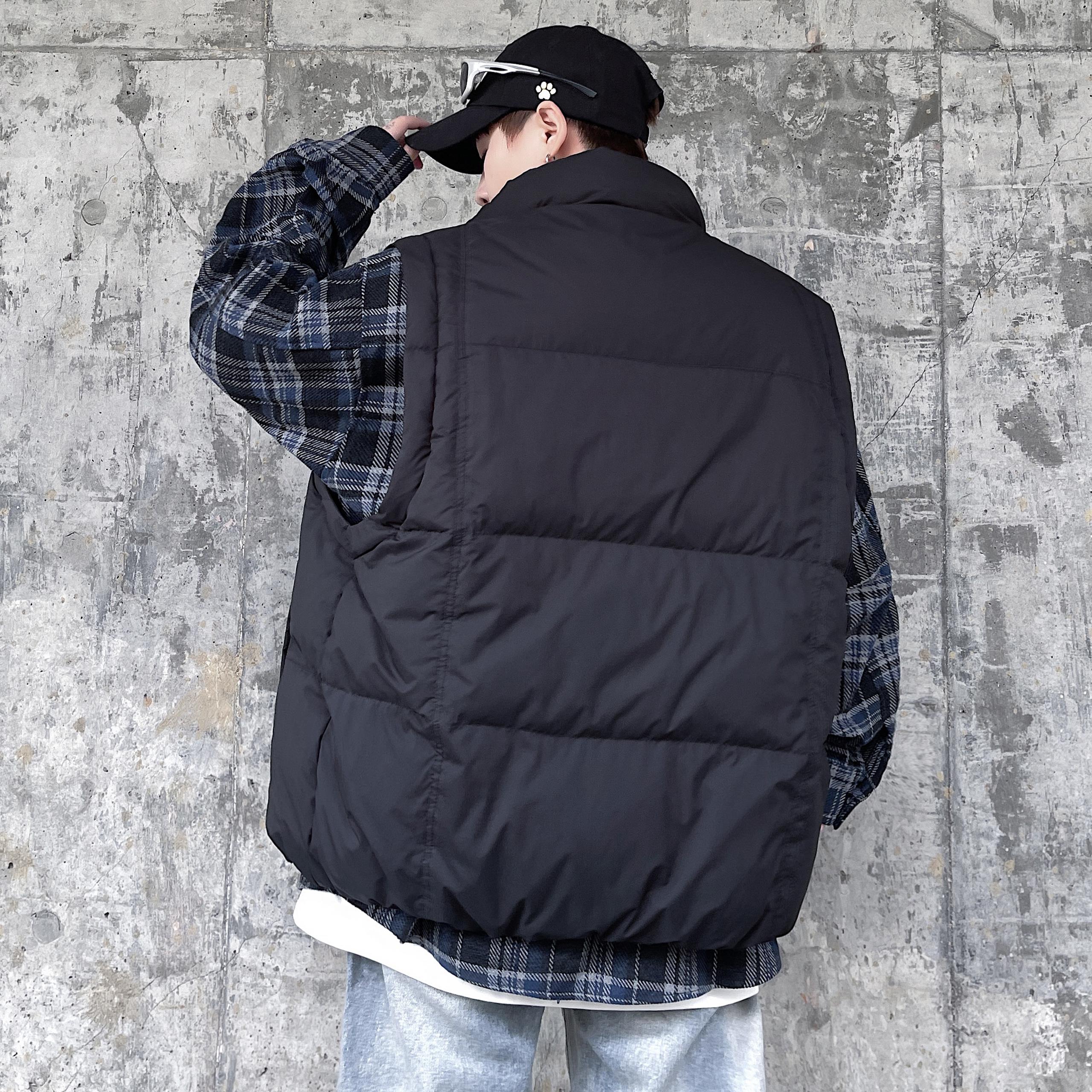 【可变马甲】冬季新款可拆卸羽绒服男加肥加大码羽绒背心短款外套