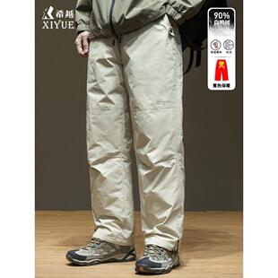 羽绒裤 伞兵裤 男士 宽松大码 子 潮流休闲2025冬季 90鸭绒轻薄保暖工装