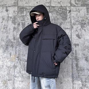 M-7XL】潮胖子冬季北方厚90绒复工装连帽羽绒服男加肥加大码外套
