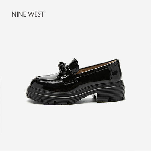 NineWest/玖熙春乐福鞋女蝴蝶结