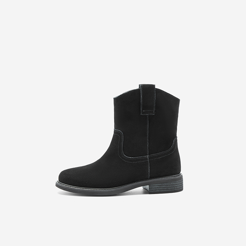 NineWest/玖熙时装靴女复古棕色