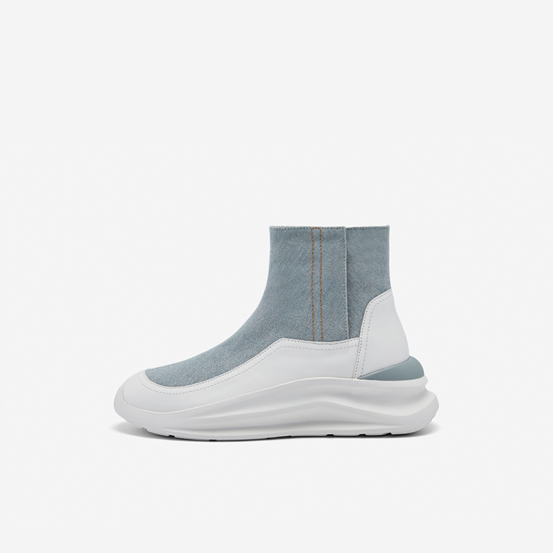 奥莱专供Nine West/玖熙2025年时装靴女厚底休闲短靴圆头通勤女靴