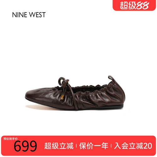 法式复古蝴蝶结平底瓢鞋
