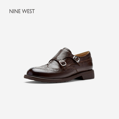 NineWest/玖熙布洛克鞋女小皮鞋