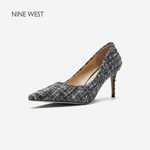 NineWest/玖熙小香风单鞋女高跟