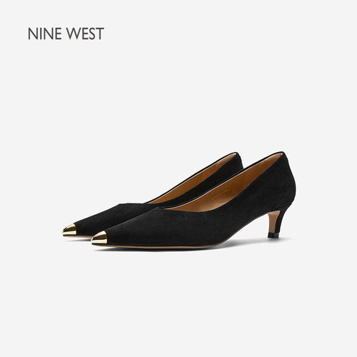 NineWest/玖熙金属头高跟鞋女