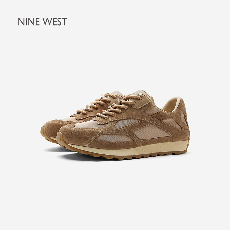 Nine West/玖熙2026春季新款厚底阿甘鞋女内增高运动休闲鞋跑步鞋