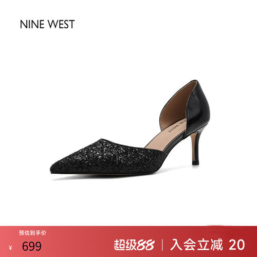 玖熙尖头细跟浅口单鞋不累脚