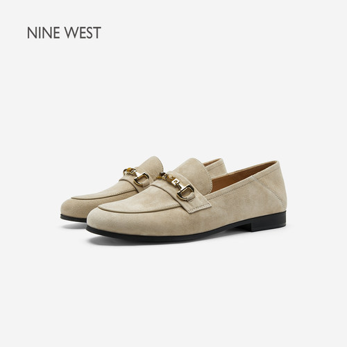 NineWest/玖熙平底通勤乐福鞋女