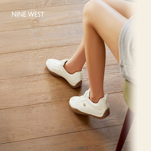 女2025秋冬新款 玖熙缎面德训鞋 真皮赛车鞋 小白鞋 Nine 休闲鞋 West