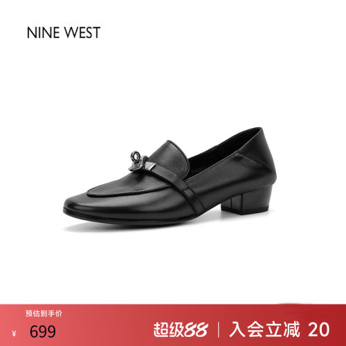 玖熙英伦厚底不累脚女乐福鞋