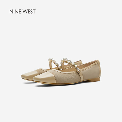 NineWest/玖熙玛丽珍鞋平跟女鞋
