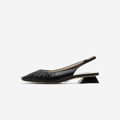NineWest/玖熙包头凉鞋低跟方头
