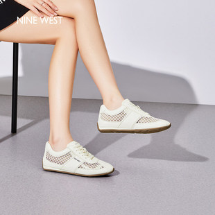 West 透气轻便德训鞋 玖熙网面阿甘鞋 休闲运动鞋 女2025夏新款 Nine