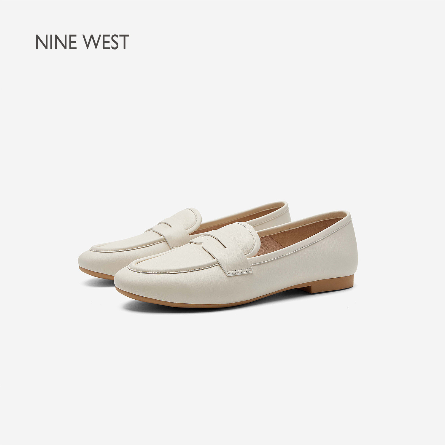 Nine West/玖熙2026年春夏新款乐福鞋女英伦风小皮鞋通勤深口单鞋
