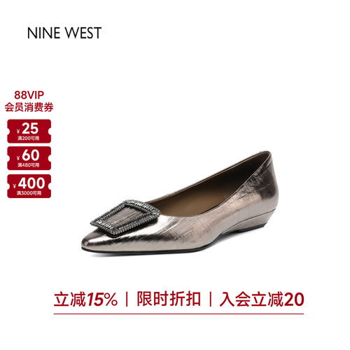 法式复古水钻高级不累脚小高跟鞋