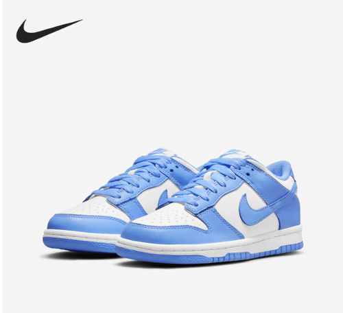 耐克Nike女鞋蓝白配色大童运动童鞋复古板鞋CW1590-103