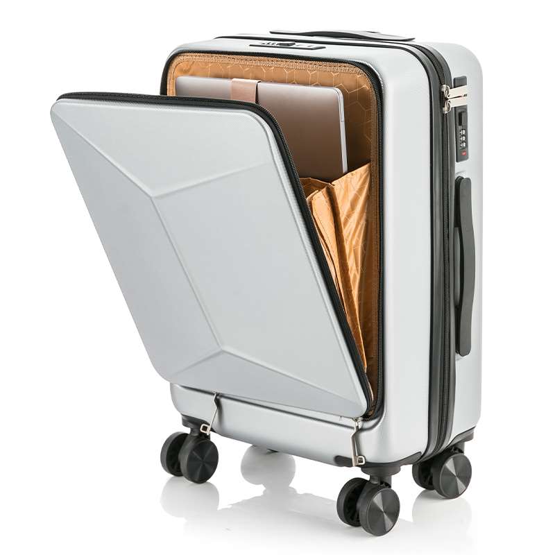 飞机行李箱男商务前开口出差登机小型20寸旅行箱女皮箱24可放电脑