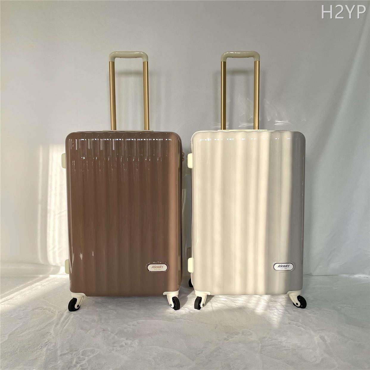 airway行李箱女日系静音万向轮网红学生旅行20登机24超轻pc拉杆箱