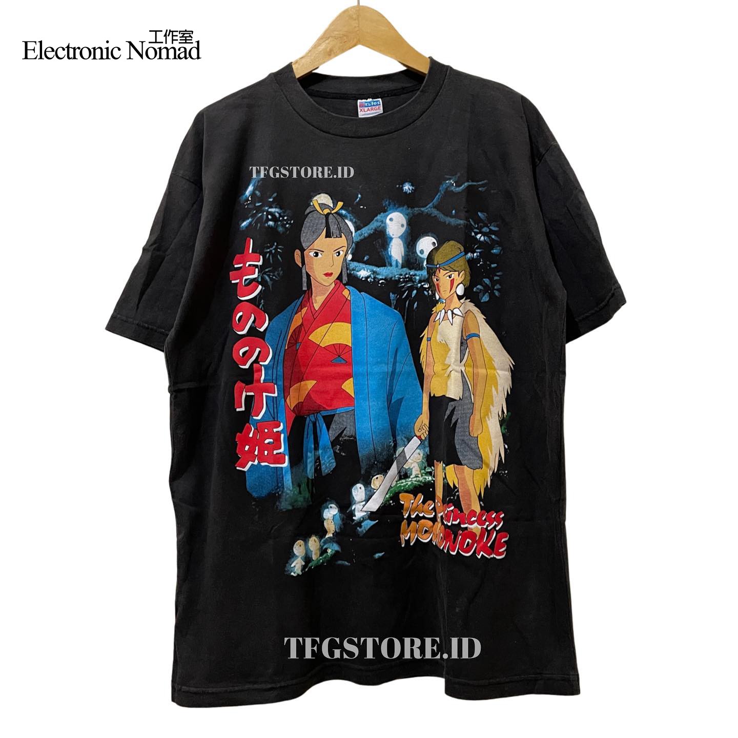 宫崎骏动漫幽灵公主短袖T恤