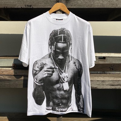 EN水洗大师 210g水洗做旧古着感Travis Scott美式vibe风短袖T恤