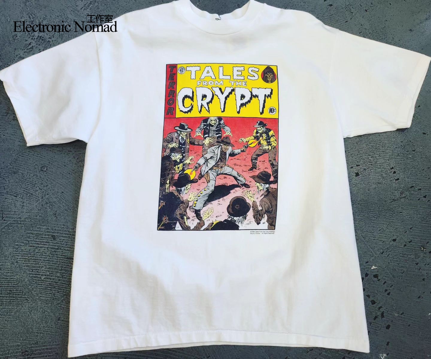 EN 水洗大师 TALES CRYPT Short 电影魔界奇谭复古210克短袖T恤