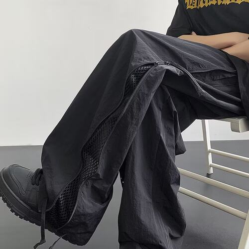 直筒夏季宽松阔腿休闲长裤