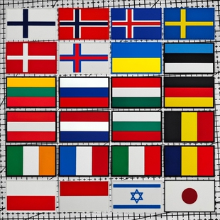 凹凸立体各国国旗PVC魔术贴徽章英国士气章德国臂章乌克兰 意大利