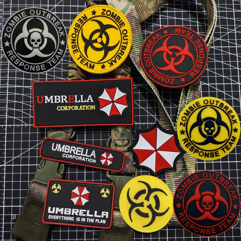 生化危机保护伞魔术贴徽章背包贴
