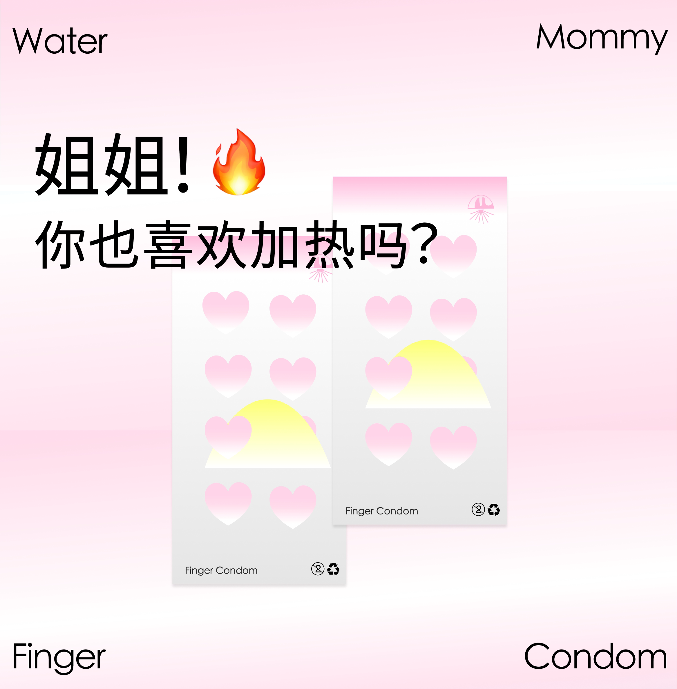 【临期惠】好暖！水母WaterMommy玻尿酸指套医用les手指套情趣
