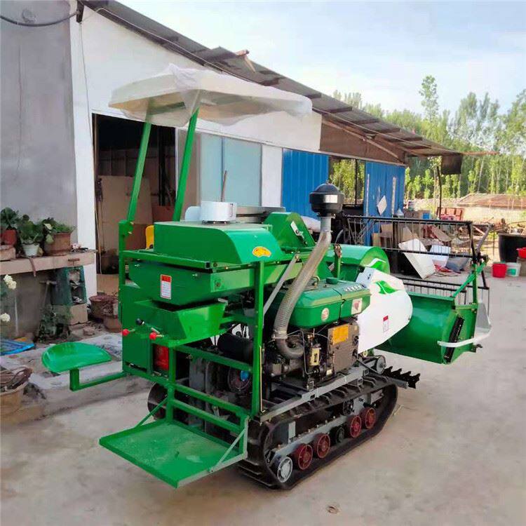 0全喂入谷物履带联合收割机 性能稳定操作简单的收割机