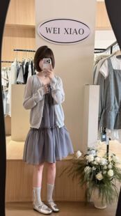 Eter 夏新甜美法式小心机减龄绑带蓬蓬吊带显瘦连衣裙女蛋糕裙子