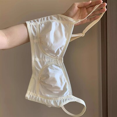 缎面大胸聚拢防下垂收副乳内衣女