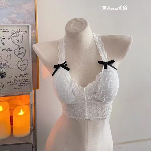 法式蕾丝美背内衣女小胸聚拢
