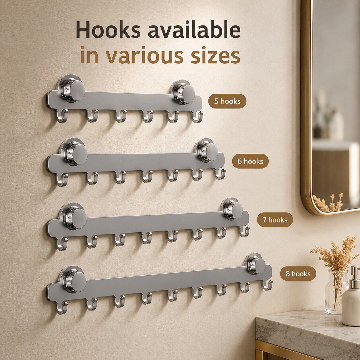 吸盘挂衣架收纳挂架通用墙挂免打孔多功能无痕卧室衣架居家日用品