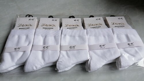珺琦男士长筒纯色棉袜子10双装耐磨防臭适合39-44码