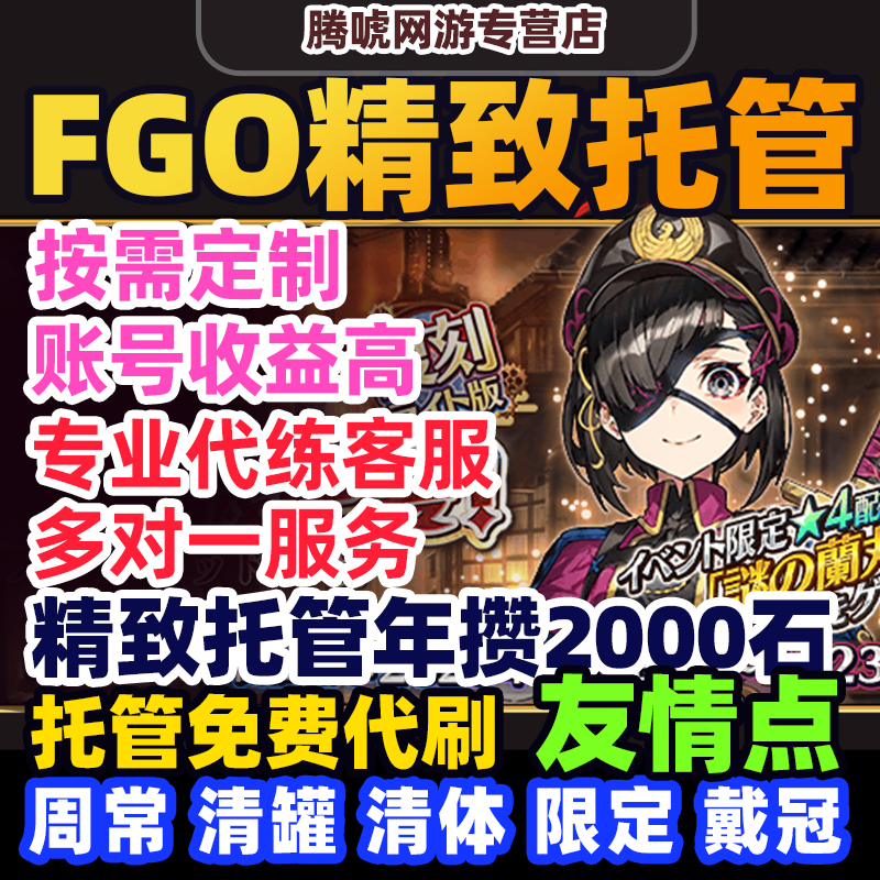 FGO日服代打代练代肝友情点狗粮满破310搓丸子主线戴冠战托管活动 - 实物图