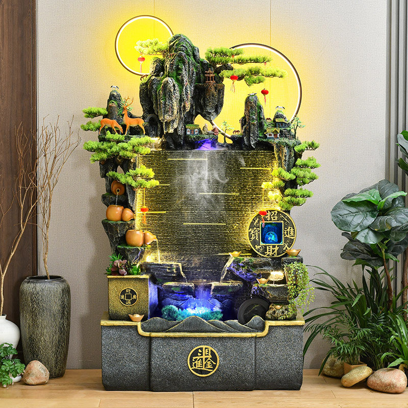 假山流水墙喷泉摆件家居玄关鱼缸循环水幕墙装饰办公室屏风景观,家居饰品,流水摆件,淘宝优惠券,粉丝福利购,淘宝优惠卷