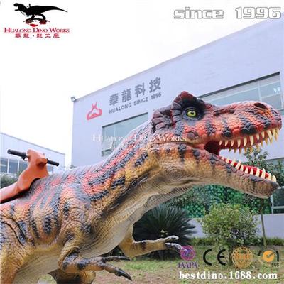 仿真乘骑恐龙模型厂家游乐园儿童亲子互动电动玩具骑乘电动霸王龙
