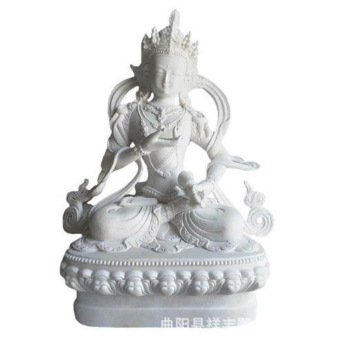 汉白玉四大天王石雕人物雕像大理石工厂广场景区石材神像石雕制作